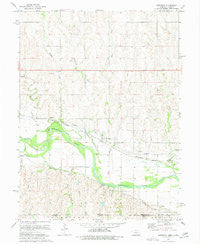 Bostwick Nebraska Historical topographic map, 1:24000 scale, 7.5 X 7.5 Minute, Year 1974