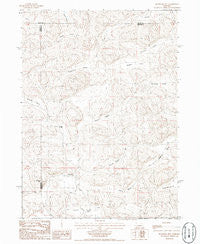Bourquim Hill Nebraska Historical topographic map, 1:24000 scale, 7.5 X 7.5 Minute, Year 1986