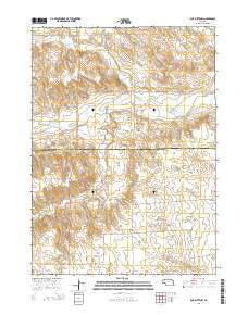 Box Butte NW Nebraska Current topographic map, 1:24000 scale, 7.5 X 7.5 Minute, Year 2014