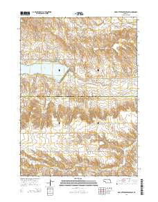 Box Butte Reservoir East Nebraska Current topographic map, 1:24000 scale, 7.5 X 7.5 Minute, Year 2014