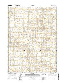 Box Butte SW Nebraska Current topographic map, 1:24000 scale, 7.5 X 7.5 Minute, Year 2014
