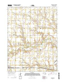 Bradshaw Nebraska Current topographic map, 1:24000 scale, 7.5 X 7.5 Minute, Year 2014