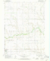 Bradshaw Nebraska Historical topographic map, 1:24000 scale, 7.5 X 7.5 Minute, Year 1969