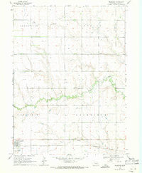 Bradshaw Nebraska Historical topographic map, 1:24000 scale, 7.5 X 7.5 Minute, Year 1969