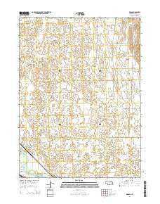 Brady Nebraska Current topographic map, 1:24000 scale, 7.5 X 7.5 Minute, Year 2014