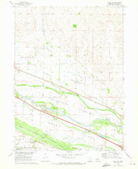Brady SW Nebraska Historical topographic map, 1:24000 scale, 7.5 X 7.5 Minute, Year 1970