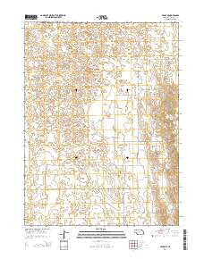 Brady NE Nebraska Current topographic map, 1:24000 scale, 7.5 X 7.5 Minute, Year 2014