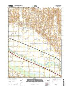 Brady SW Nebraska Current topographic map, 1:24000 scale, 7.5 X 7.5 Minute, Year 2014