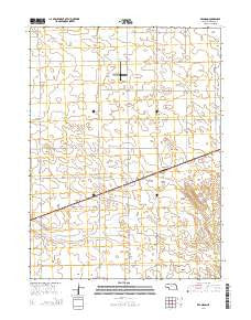 Brandon Nebraska Current topographic map, 1:24000 scale, 7.5 X 7.5 Minute, Year 2014