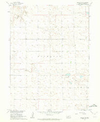 Brandon NW Nebraska Historical topographic map, 1:24000 scale, 7.5 X 7.5 Minute, Year 1961