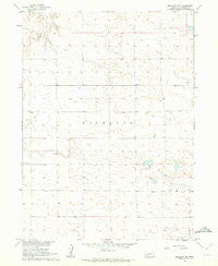 Brandon NW Nebraska Historical topographic map, 1:24000 scale, 7.5 X 7.5 Minute, Year 1961