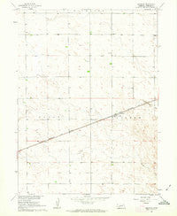 Brandon Nebraska Historical topographic map, 1:24000 scale, 7.5 X 7.5 Minute, Year 1961