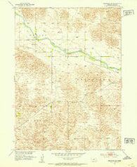 Brewster NW Nebraska Historical topographic map, 1:24000 scale, 7.5 X 7.5 Minute, Year 1952