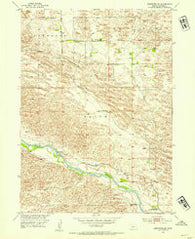 Brewster SE Nebraska Historical topographic map, 1:24000 scale, 7.5 X 7.5 Minute, Year 1952