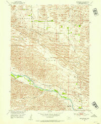 Brewster SE Nebraska Historical topographic map, 1:24000 scale, 7.5 X 7.5 Minute, Year 1952