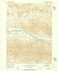 Brewster SW Nebraska Historical topographic map, 1:24000 scale, 7.5 X 7.5 Minute, Year 1952