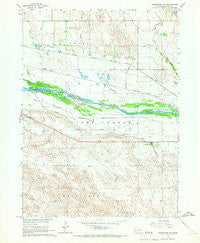 Bridgeport NW Nebraska Historical topographic map, 1:24000 scale, 7.5 X 7.5 Minute, Year 1965