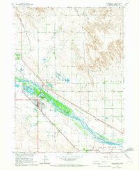 Bridgeport Nebraska Historical topographic map, 1:24000 scale, 7.5 X 7.5 Minute, Year 1965