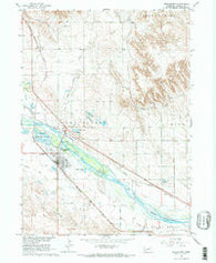 Bridgeport Nebraska Historical topographic map, 1:24000 scale, 7.5 X 7.5 Minute, Year 1965