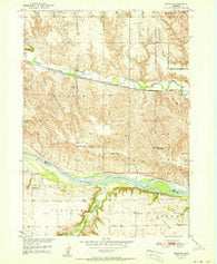 Bristow Nebraska Historical topographic map, 1:24000 scale, 7.5 X 7.5 Minute, Year 1951