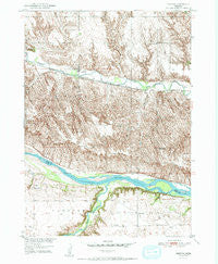 Bristow Nebraska Historical topographic map, 1:24000 scale, 7.5 X 7.5 Minute, Year 1951