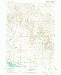 Broadwater NW Nebraska Historical topographic map, 1:24000 scale, 7.5 X 7.5 Minute, Year 1965
