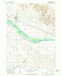 Broadwater Nebraska Historical topographic map, 1:24000 scale, 7.5 X 7.5 Minute, Year 1965