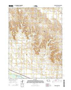 Broadwater NW Nebraska Current topographic map, 1:24000 scale, 7.5 X 7.5 Minute, Year 2014