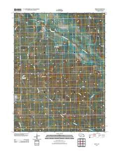Brock Nebraska Historical topographic map, 1:24000 scale, 7.5 X 7.5 Minute, Year 2011