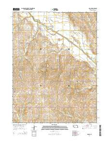 Brock Nebraska Current topographic map, 1:24000 scale, 7.5 X 7.5 Minute, Year 2014
