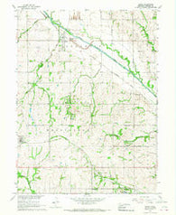 Brock Nebraska Historical topographic map, 1:24000 scale, 7.5 X 7.5 Minute, Year 1966