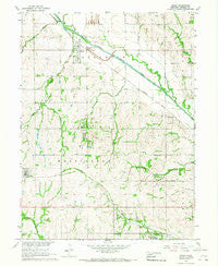 Brock Nebraska Historical topographic map, 1:24000 scale, 7.5 X 7.5 Minute, Year 1966