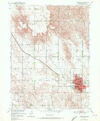 Broken Bow Nebraska Historical topographic map, 1:24000 scale, 7.5 X 7.5 Minute, Year 1951