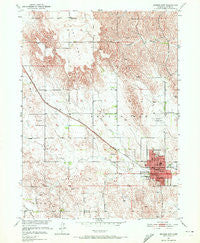 Broken Bow Nebraska Historical topographic map, 1:24000 scale, 7.5 X 7.5 Minute, Year 1951