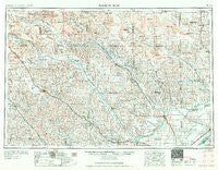 Broken Bow Nebraska Historical topographic map, 1:250000 scale, 1 X 2 Degree, Year 1955