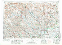 Broken Bow Nebraska Historical topographic map, 1:250000 scale, 1 X 2 Degree, Year 1955
