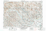 Broken Bow Nebraska Historical topographic map, 1:250000 scale, 1 X 2 Degree, Year 1955