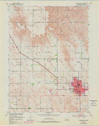 Broken Bow Nebraska Historical topographic map, 1:24000 scale, 7.5 X 7.5 Minute, Year 1951