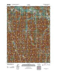 Broken Bow SE Nebraska Historical topographic map, 1:24000 scale, 7.5 X 7.5 Minute, Year 2011