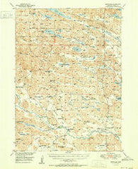 Brownlee Nebraska Historical topographic map, 1:62500 scale, 15 X 15 Minute, Year 1951