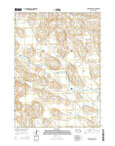 Brownlee Flats Nebraska Current topographic map, 1:24000 scale, 7.5 X 7.5 Minute, Year 2014