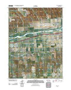 Brule Nebraska Historical topographic map, 1:24000 scale, 7.5 X 7.5 Minute, Year 2011