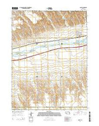Brule Nebraska Current topographic map, 1:24000 scale, 7.5 X 7.5 Minute, Year 2014