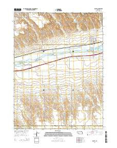 Brule Nebraska Current topographic map, 1:24000 scale, 7.5 X 7.5 Minute, Year 2014