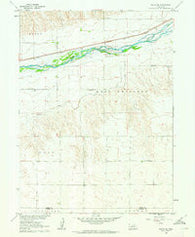Brule SE Nebraska Historical topographic map, 1:24000 scale, 7.5 X 7.5 Minute, Year 1961
