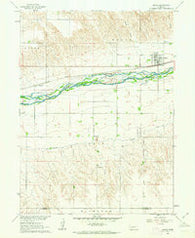 Brule Nebraska Historical topographic map, 1:24000 scale, 7.5 X 7.5 Minute, Year 1961