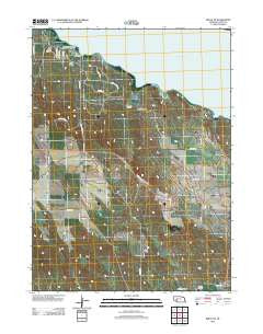Brule NE Nebraska Historical topographic map, 1:24000 scale, 7.5 X 7.5 Minute, Year 2012