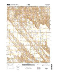 Brule NW Nebraska Current topographic map, 1:24000 scale, 7.5 X 7.5 Minute, Year 2014