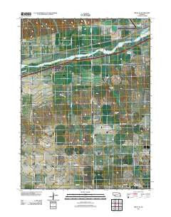 Brule SE Nebraska Historical topographic map, 1:24000 scale, 7.5 X 7.5 Minute, Year 2011