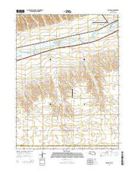 Brule SE Nebraska Current topographic map, 1:24000 scale, 7.5 X 7.5 Minute, Year 2014